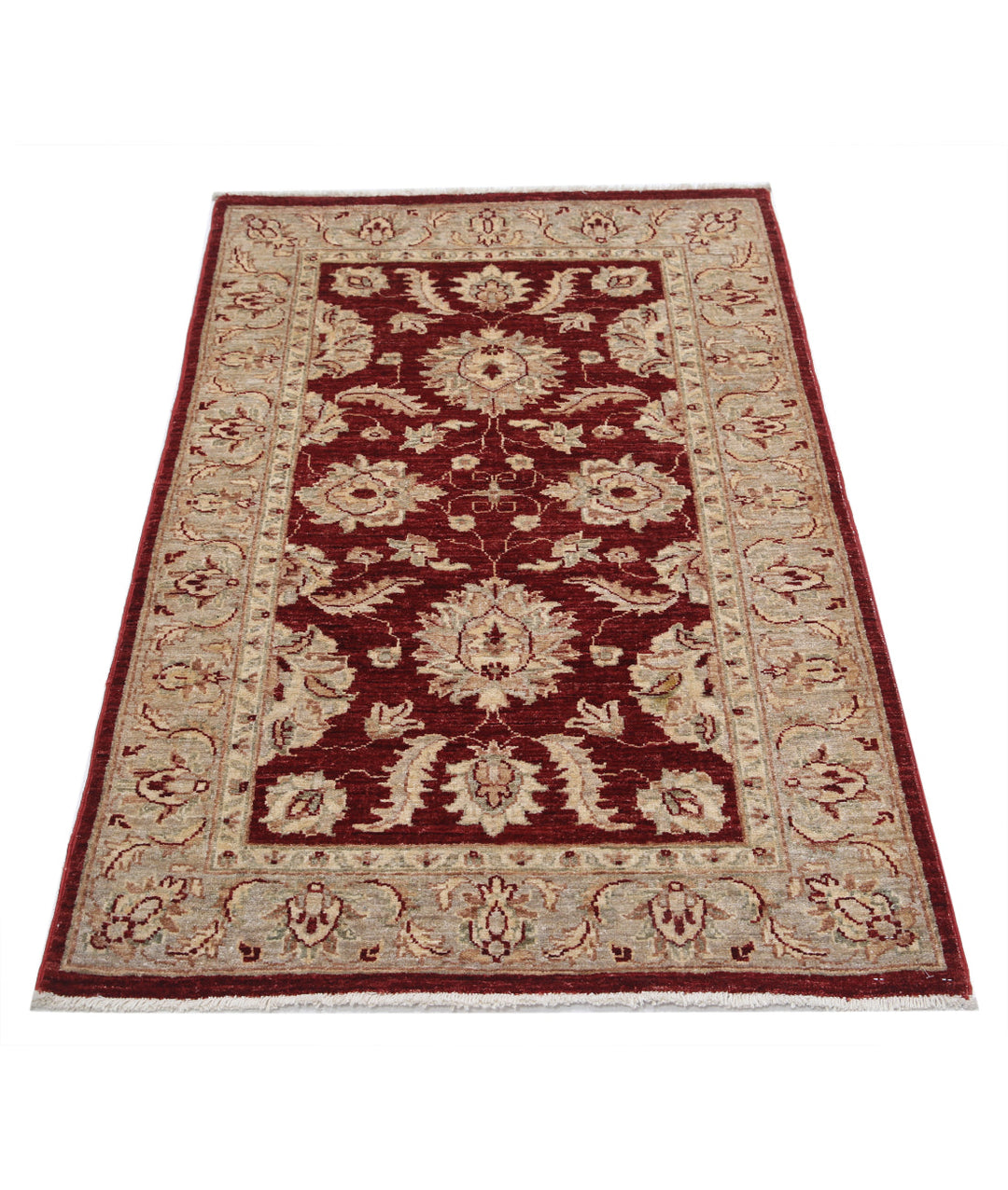 Afghan Ziegler Farhan Rug 3' 0" x 4' 7" Hand-Knotted | No. AT15825