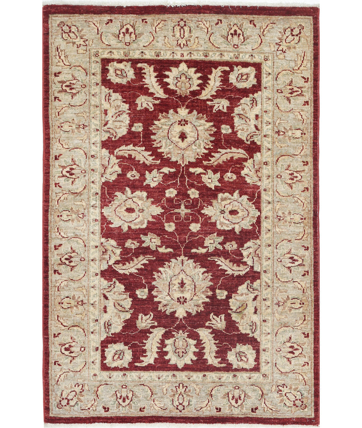 Afghan Ziegler Farhan Rug 3' 0" x 4' 7" Hand-Knotted