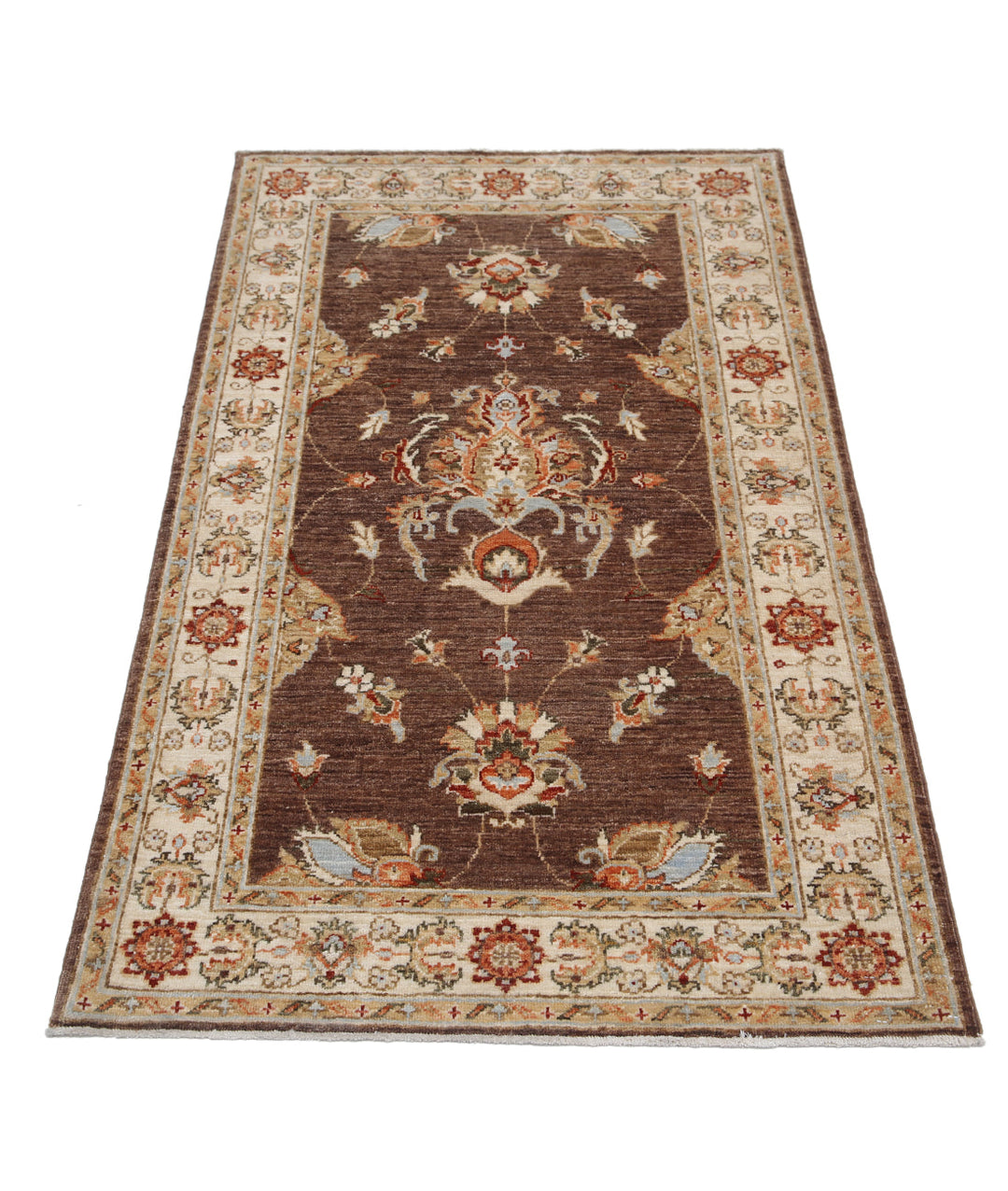 Afghan Ziegler Rug 2' 10" x 4' 9" Hand-Knotted | No. AT79499