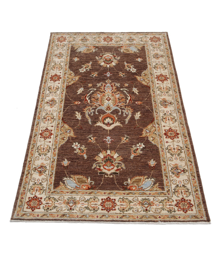 Afghan Ziegler Rug 2' 10" x 4' 9" Hand-Knotted | No. AT79499