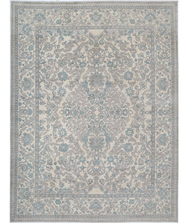 Hand Knotted Serenity Wool Rug 9' 7" x 12' 5" - No. AT75865