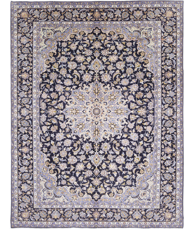 Hand Knotted Oriental Kashan Wool Rug 9' 7" x 12' 8" - No. AT48526