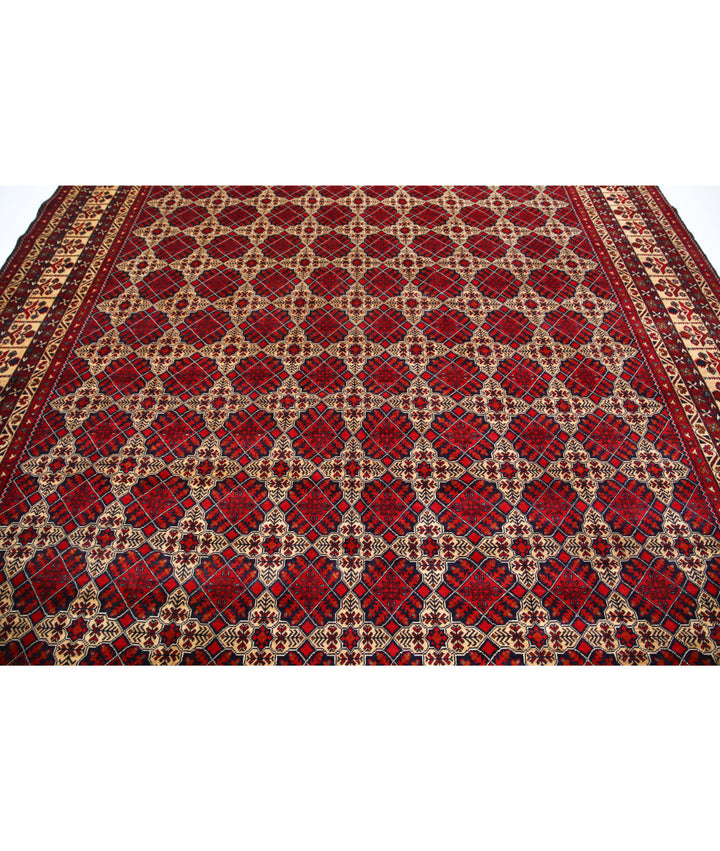 Afghan Khamyab Rug 9' 10" x 12' 5" Hand-Knotted | No. AT83503