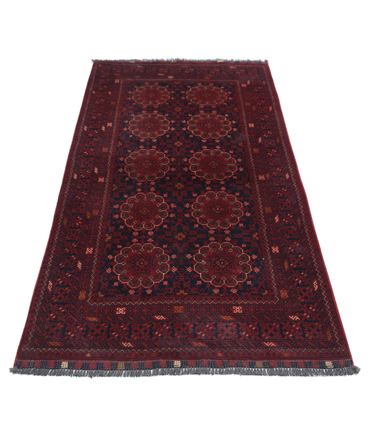 Afghan Khamyab Rug 3' 4" x 6' 2" Hand-Knotted | No. AT73497