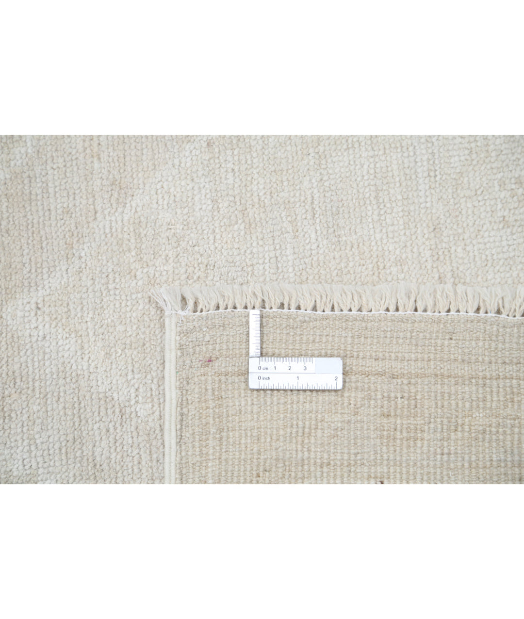 Ivory Afghan Oushak Rug 5'11" x 8'10" Hand-Knotted | No. AT70926
