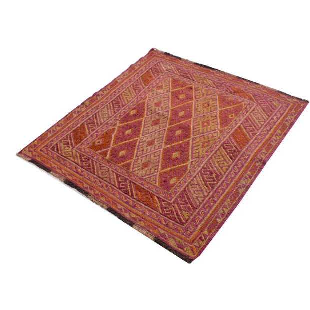 Small Square Mashwani Rug 3' 8" x 3' 11" - No. AL38054