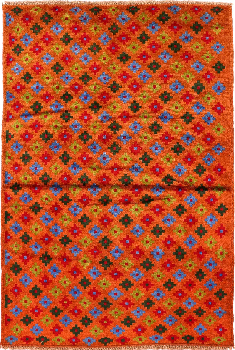 Afghan Baluchi Rug 4' 1 x 6' Hand-Knotted | No. 54987