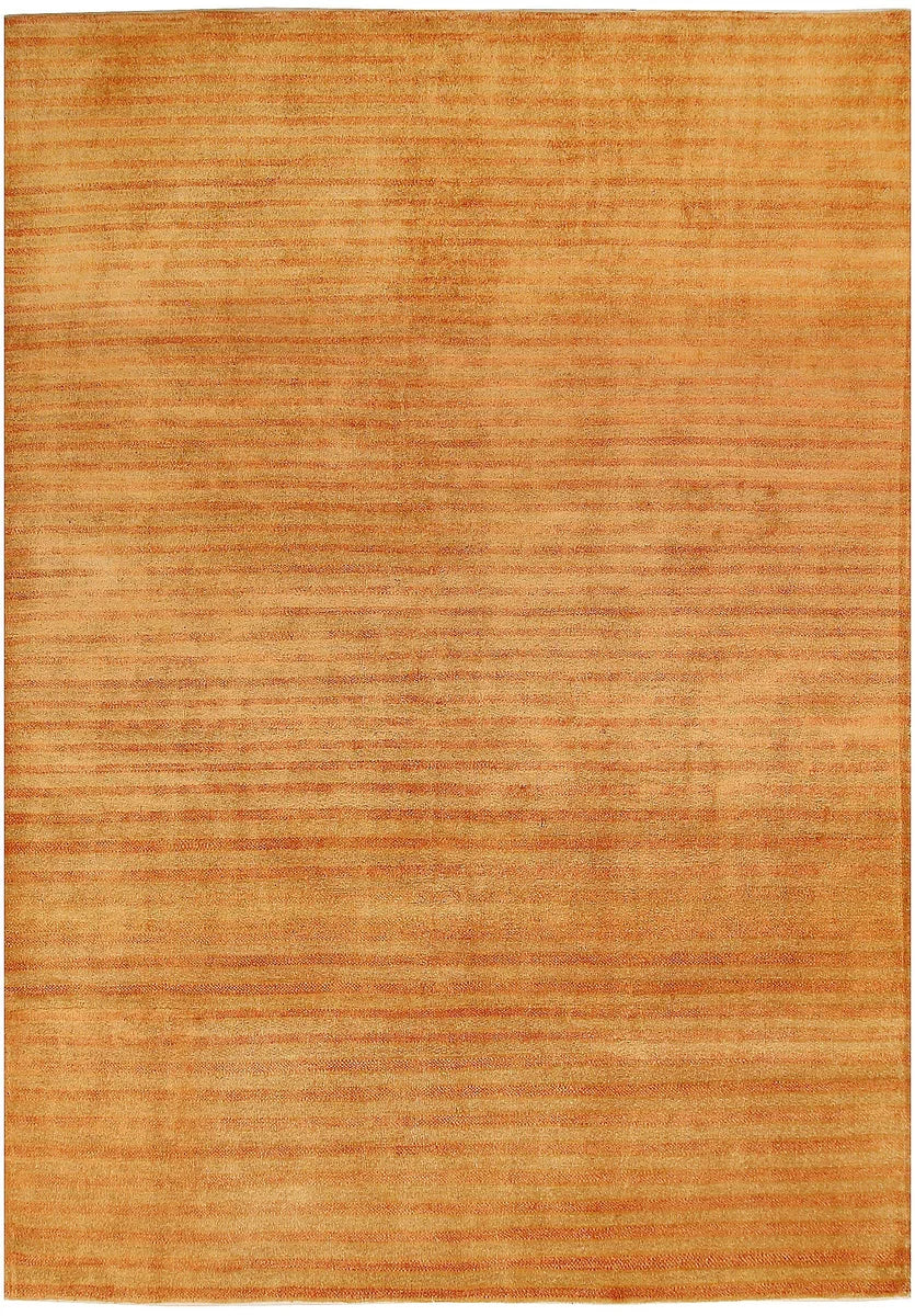 Brown Peru Gabbeh Rug 5'7" x 7'7" Hand-Knotted | No. 55606