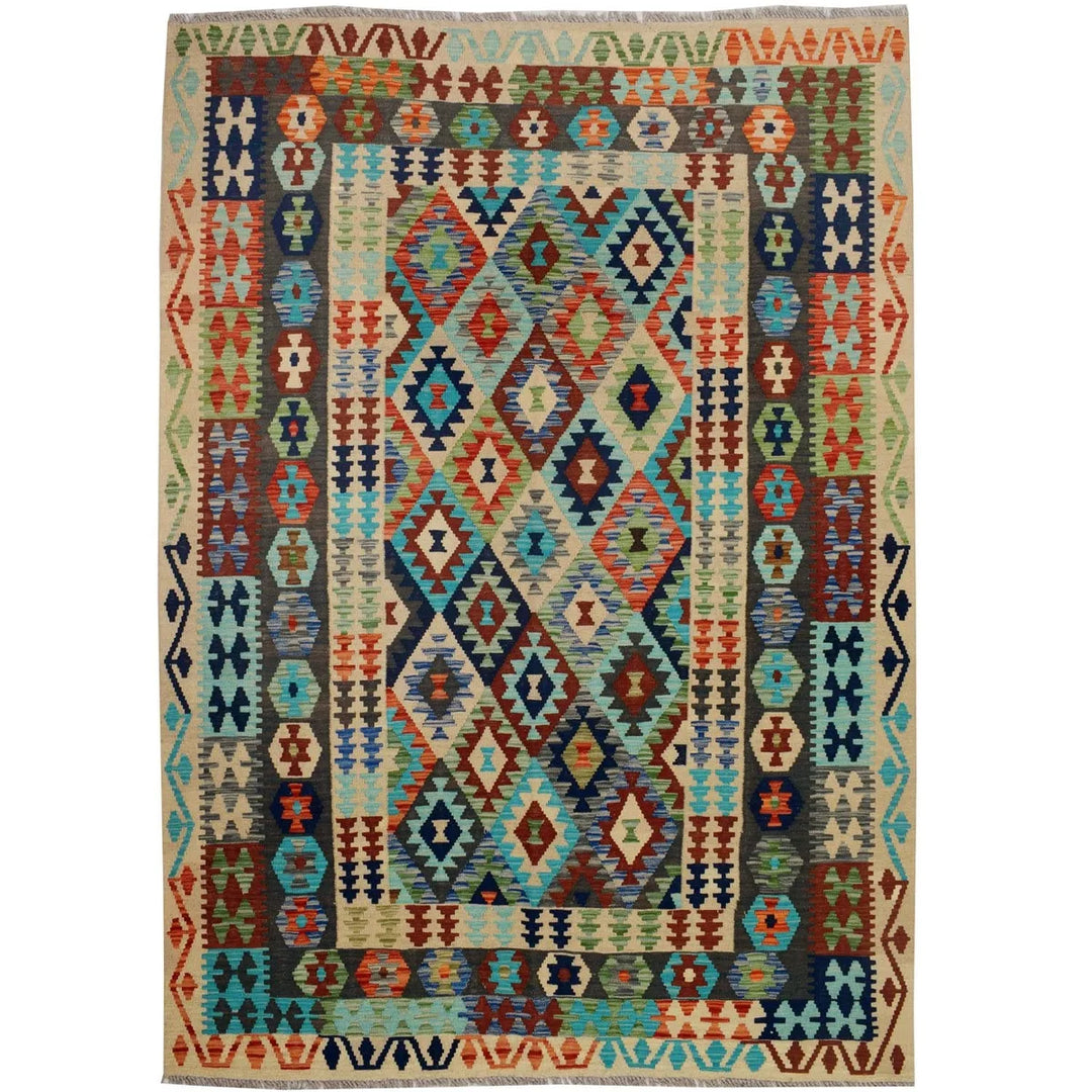 Vegetable Kilim 5' 7" x 7' 9"  - No. AL55837