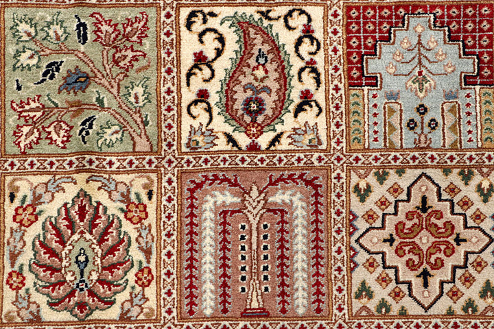 Multi Colored Bakhtiar 4'  6" x 6'  8" - No. QA81775