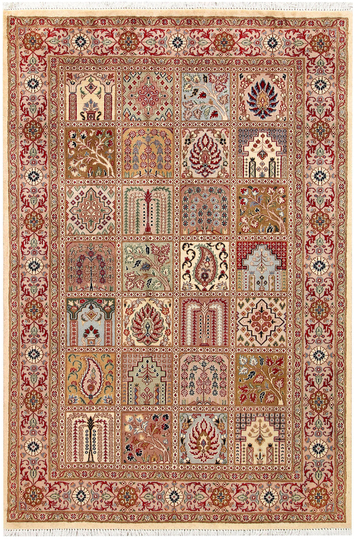 Multi Colored Bakhtiar 4'  6" x 6'  8" - No. QA81775