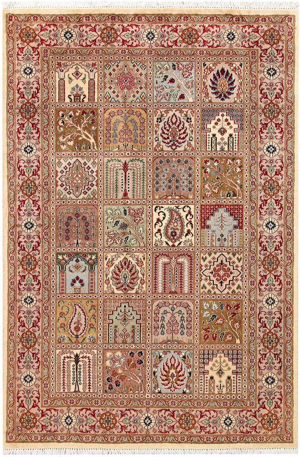 Multi Colored Bakhtiar 4'  6" x 6'  8" - No. QA81775