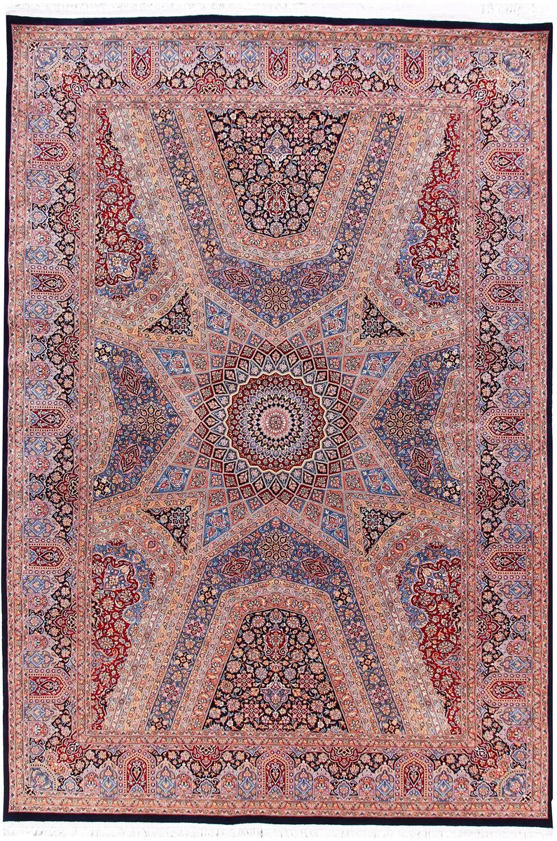 Afghan Gombud Rug 6' 1" x 8' 11" Hand-Knotted | No. 57081