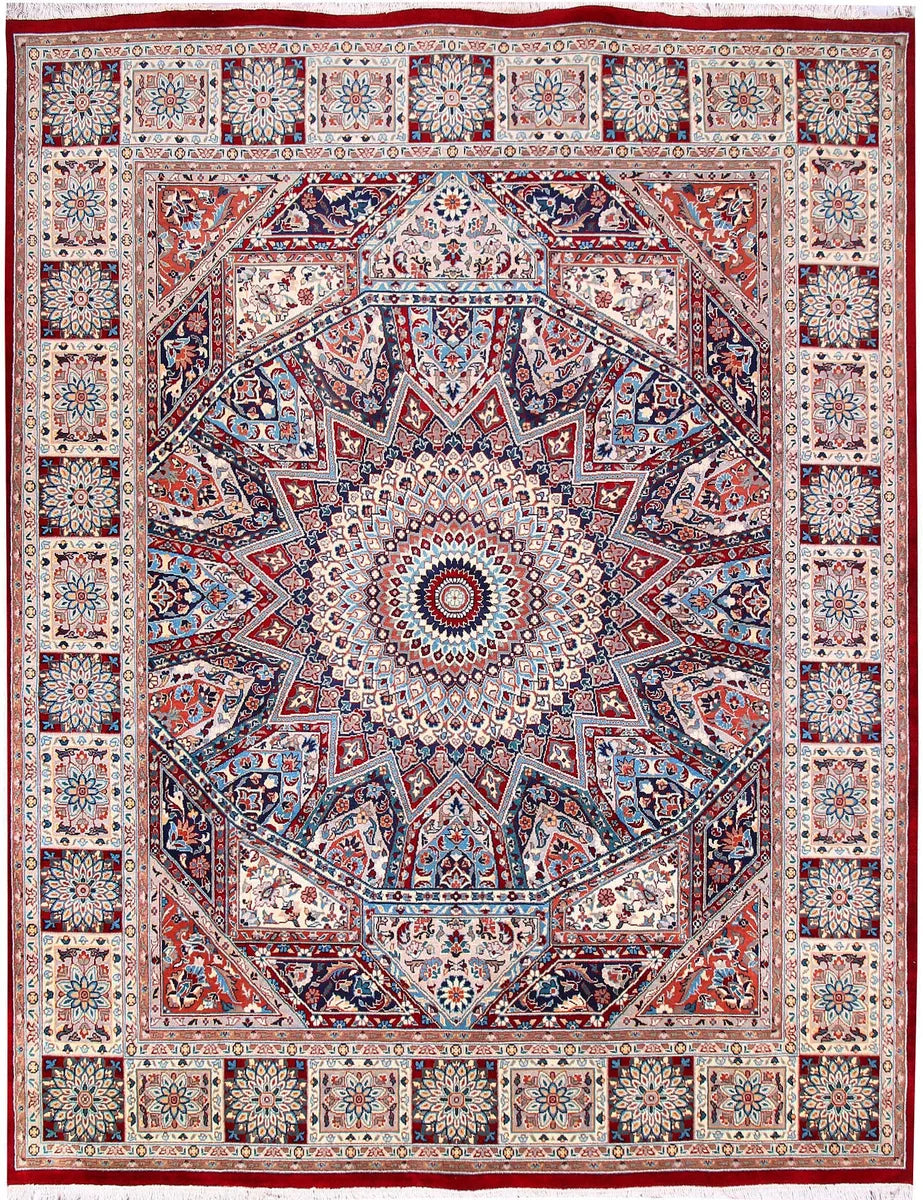 Afghan Gombud Rug 8' x 10' 2" Hand-Knotted | No. 57131