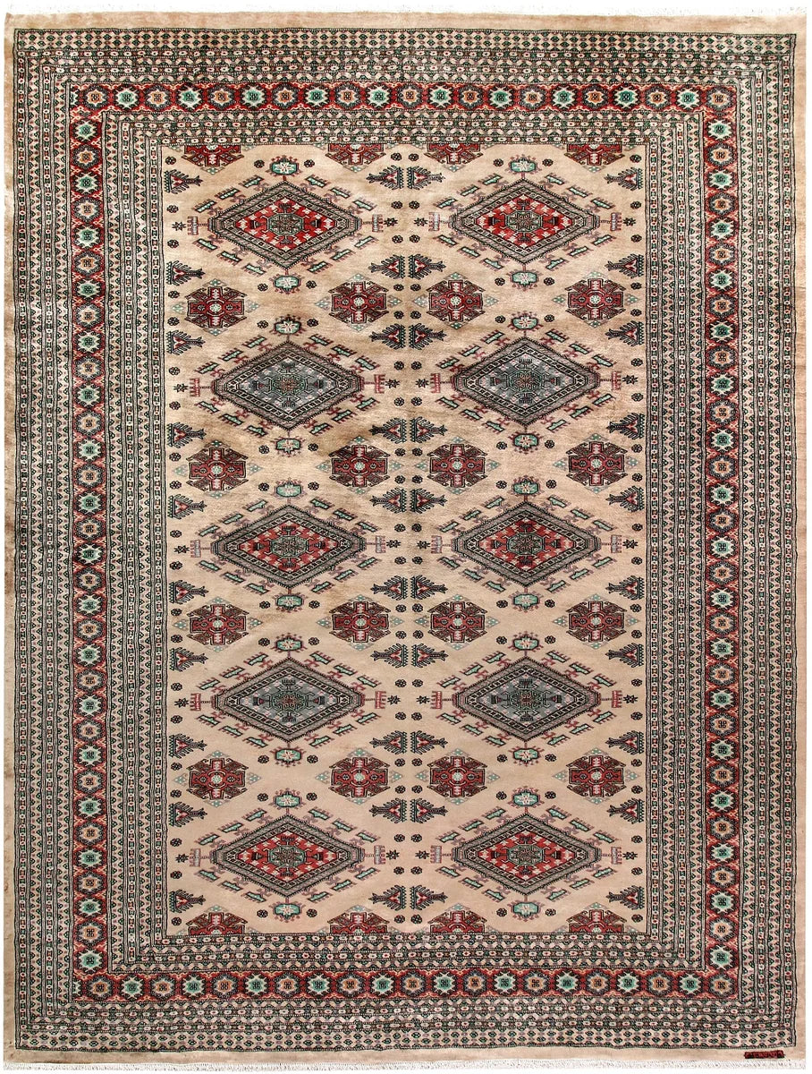 Brown Caucasian Oriental Rug 8' 4" x 10' 11" Hand-Knotted | No. 58383