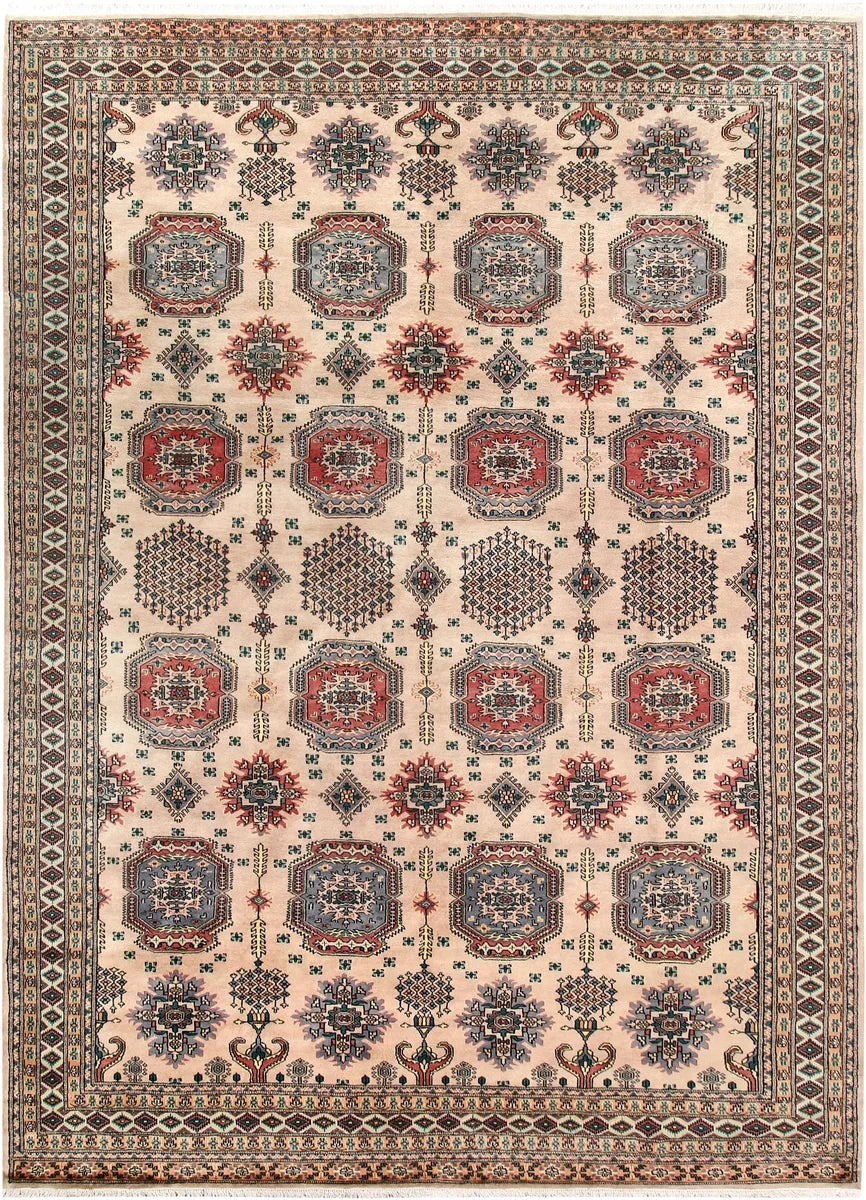 Brown Caucasian Oriental Rug 8' 1" x 11' 3" Hand-Knotted | No. 58449