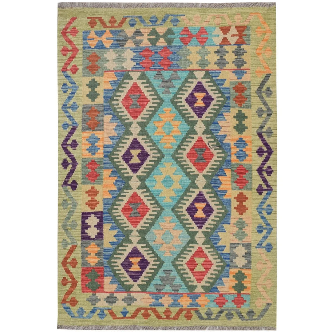 Vegetable Kilim 3' 3" x 4' 8"  - No. AL61162