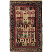 Handmade Prayer Rug 3' 2" x 4' 9" - No. AL69682