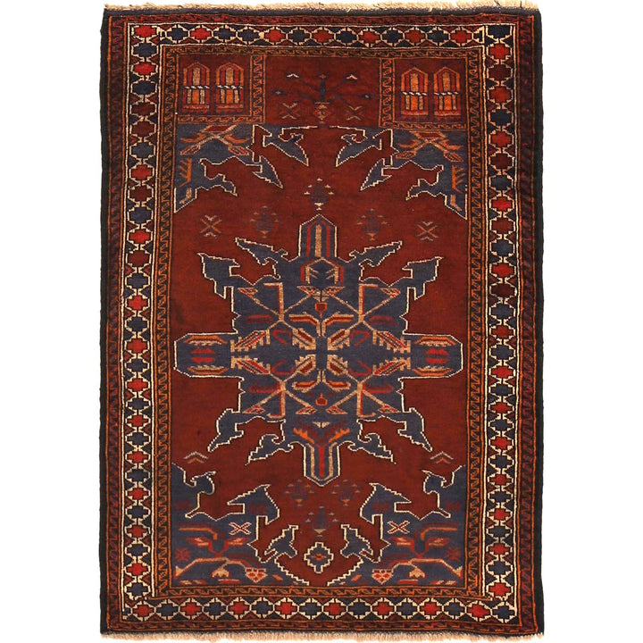 Muslim Prayer Rug 2' 8" x 3' 9" - No. AL14981