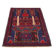 Handmade Prayer Rug 2' 11" x 4' 7" - No. AL98291