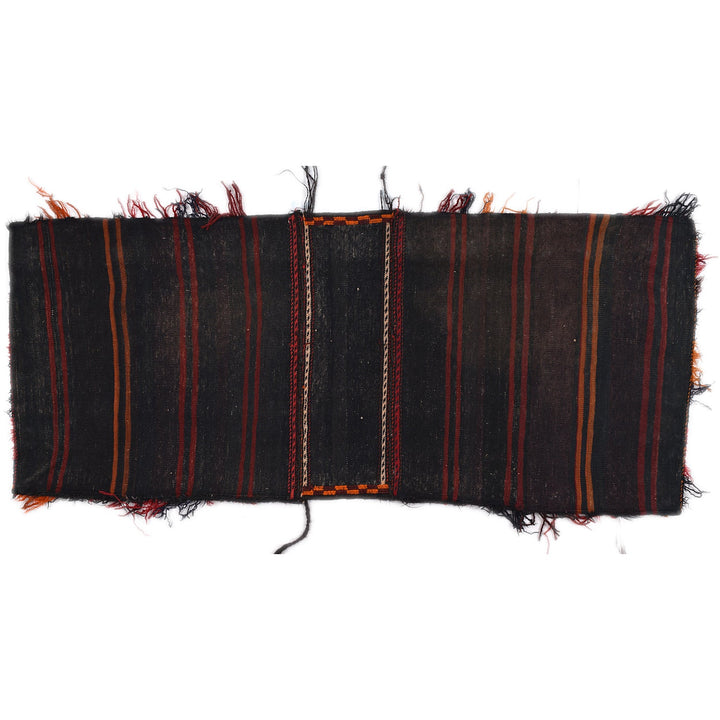 Afghan Sadde Bag Rug 1' 10" x 4' 5" Hand-Knotted detail