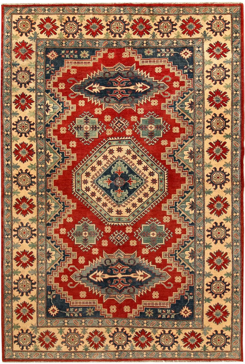 Firebrick Kazak 6' 8" x  10' - No. 67676