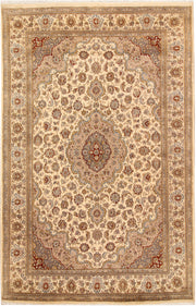 Blanched Almond Kirman 5'  5" x 8'  4" - No. QA49612