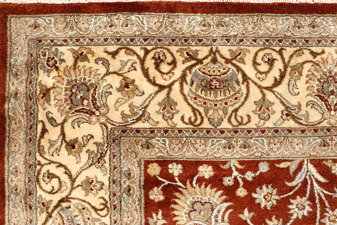 Saddle Brown Mahal 6'  7" x 9'  8" - No. QA97309