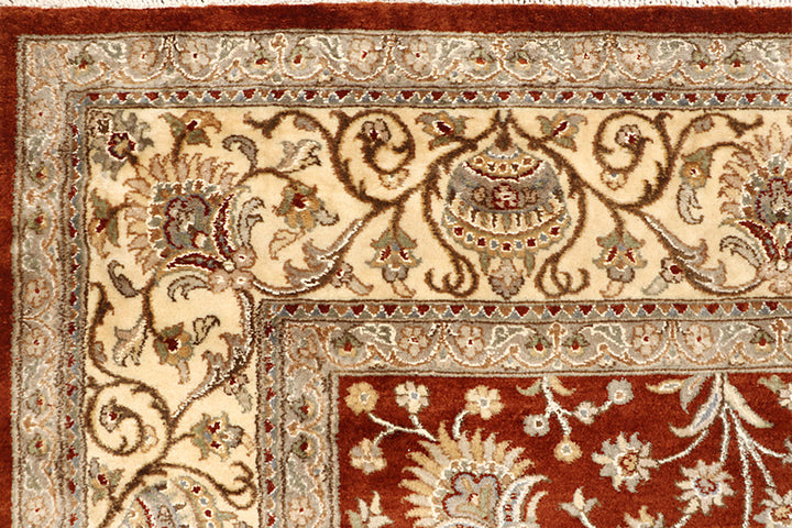 Saddle Brown Mahal 6'  7" x 9'  8" - No. QA97309