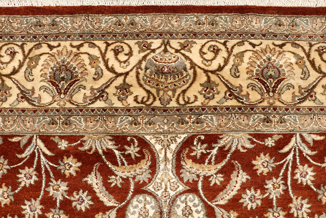 Saddle Brown Mahal 6'  7" x 9'  8" - No. QA97309