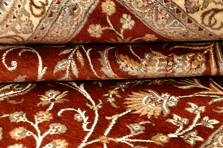 Saddle Brown Mahal 6'  7" x 9'  8" - No. QA97309