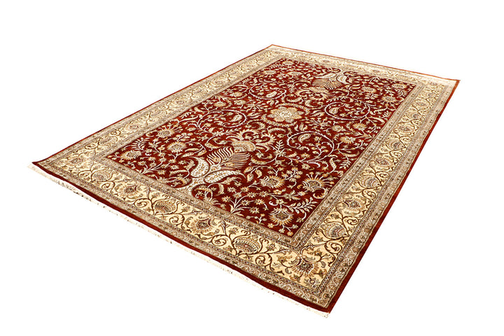 Saddle Brown Mahal 6'  7" x 9'  8" - No. QA97309