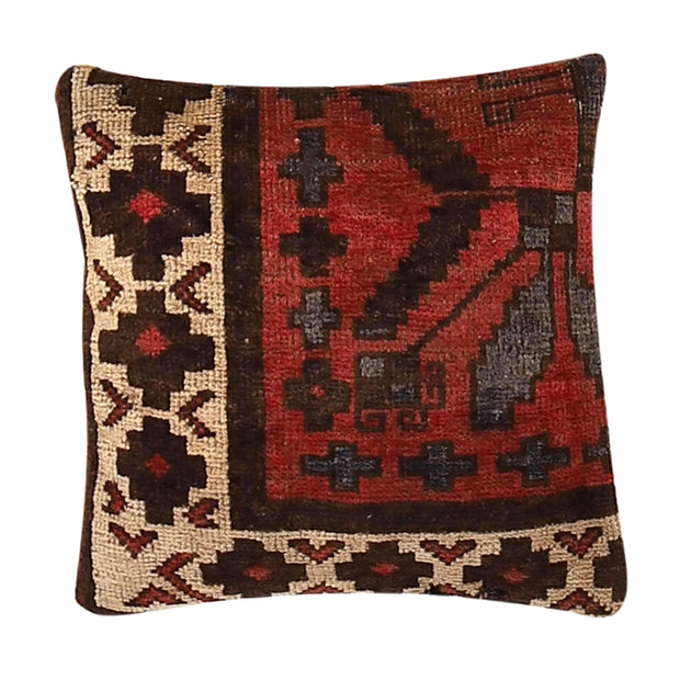 Handmade Carpet Cushion Cover 1' 4" x 1' 4" - No. AL15854