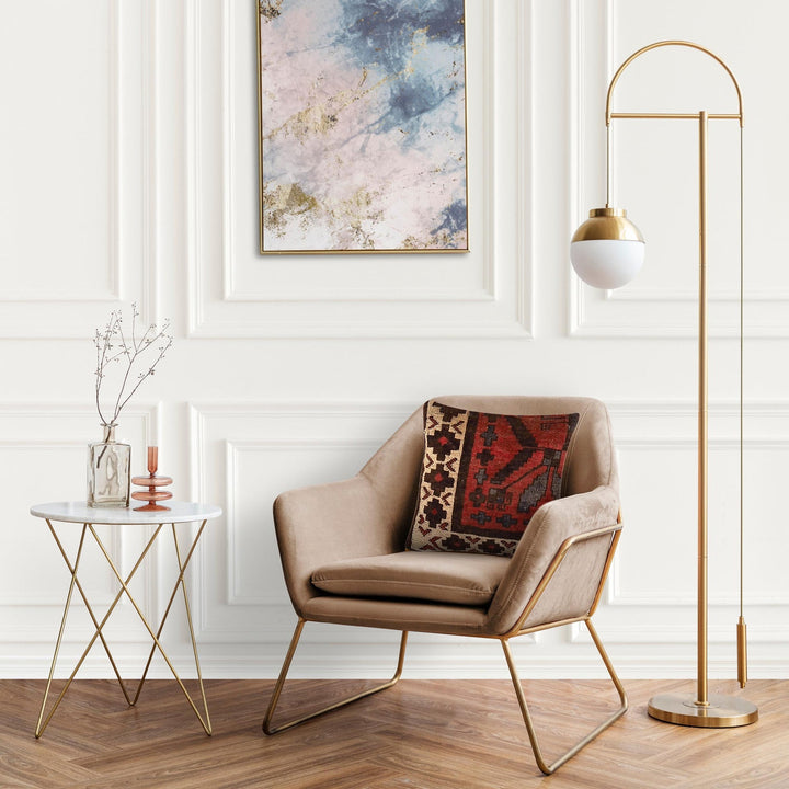 Handmade Carpet Cushion Cover 1' 4" x 1' 4" - No. AL15854