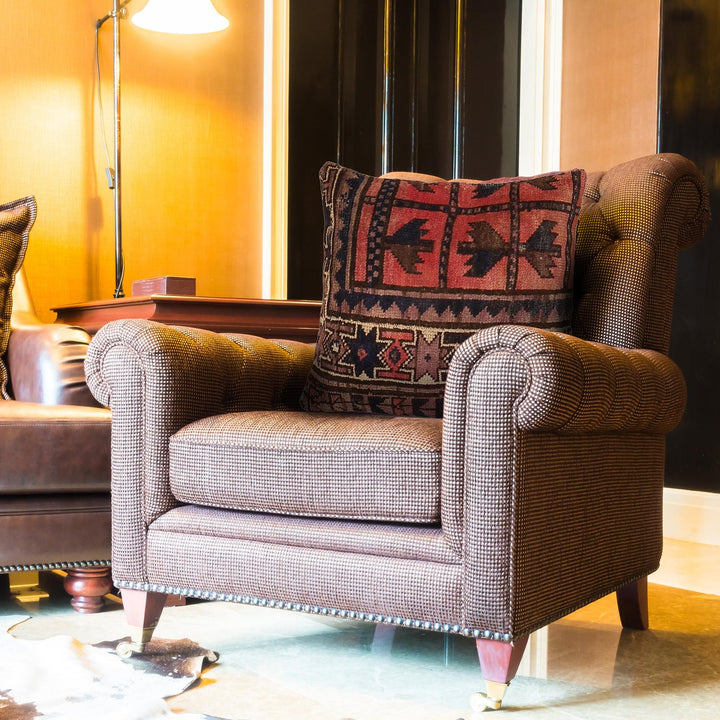 Hand Knotted Carpet Cushion 1' 7" x 1' 8" - No. AL16414