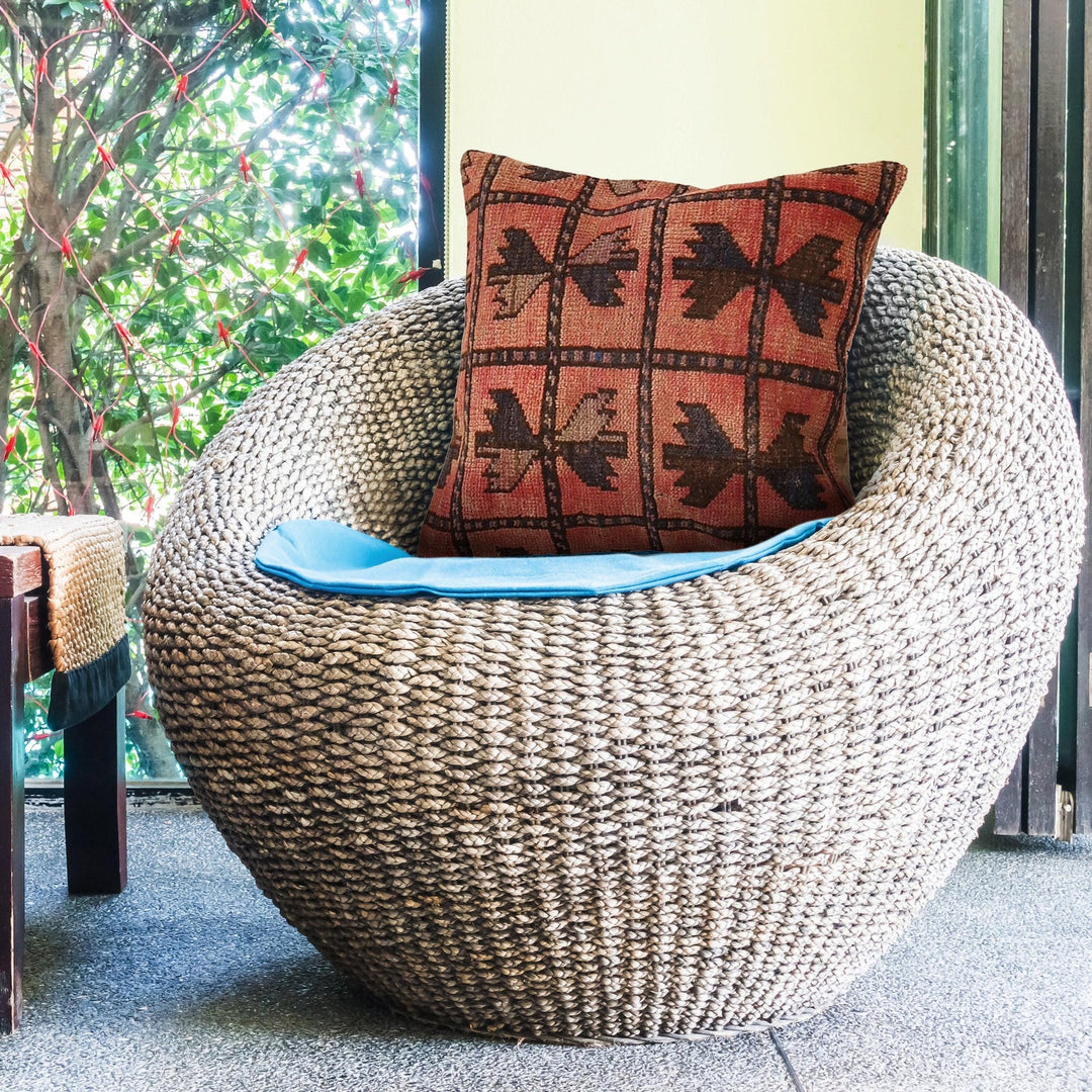 Handmade Carpet Cushion Cover 1' 8" x 1' 8" - No. AL14672