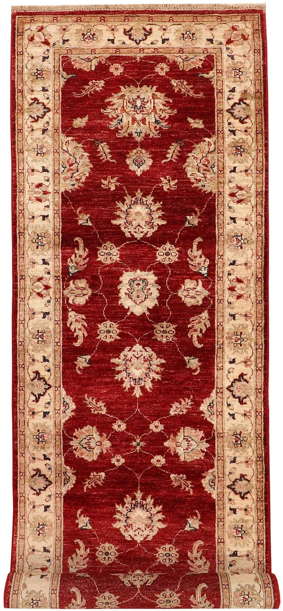 Afghan Oushak Rug 2' 6" x 9' 4" Hand-Knotted | No. 72867
