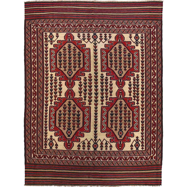Afghan Saghari Kilim 6' 9" x 9' 3" - No. AL48177