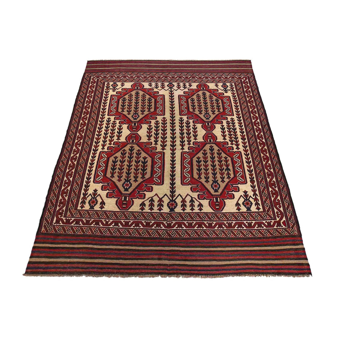 Afghan Saghari Kilim 6' 9" x 9' 3" - No. AL48177