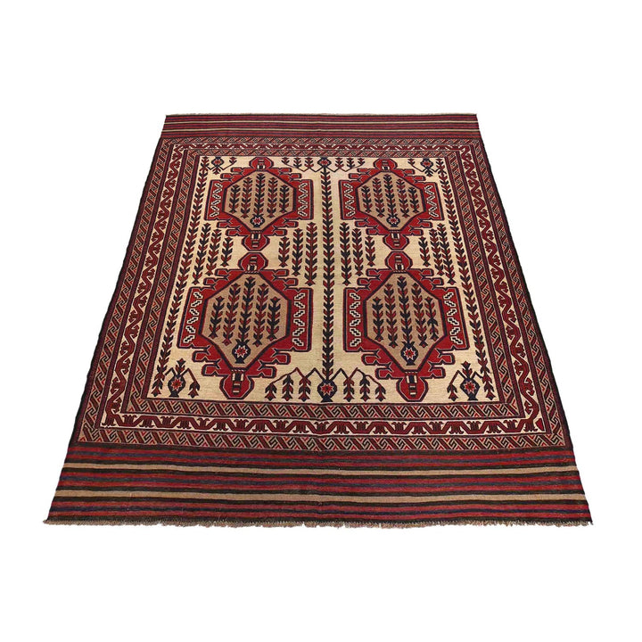 Afghan Saghari Kilim 6' 9" x 9' 3" - No. AL48177
