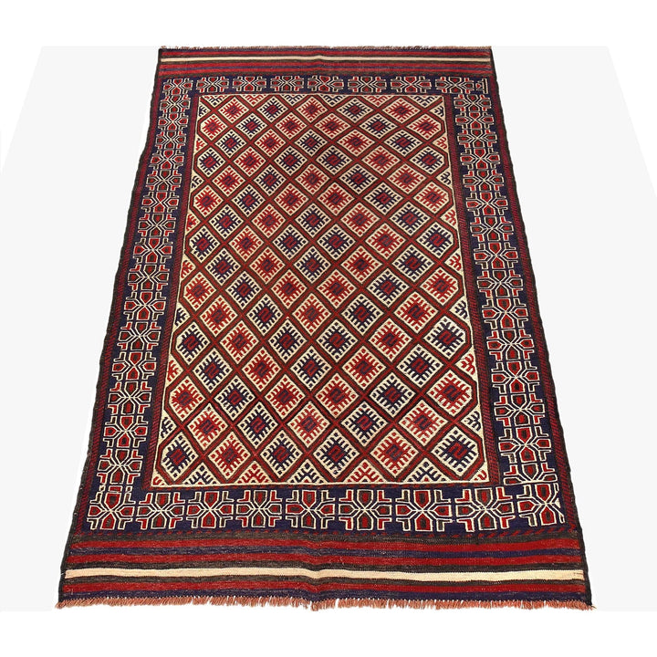 Handmade Flatweave Kilim 4' 4" x 7' 9" - No. AL19287