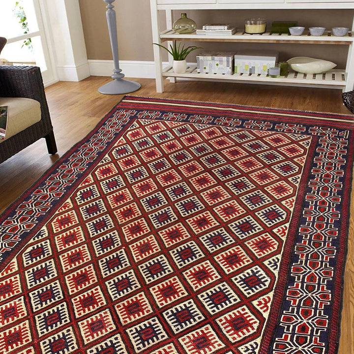 Handmade Flatweave Kilim 4' 4" x 7' 9" - No. AL19287