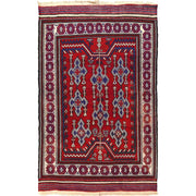 Handmade Flat Weave Kilim 5' 2" x 8' 3" - No. AL86826