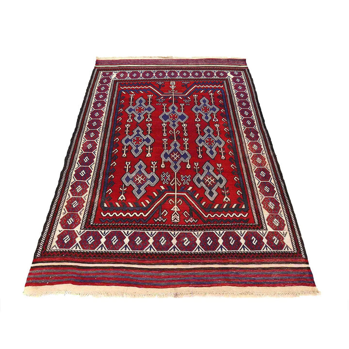 Handmade Flat Weave Kilim 5' 2" x 8' 3" - No. AL86826