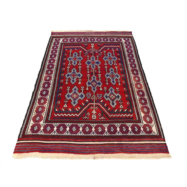 Handmade Flat Weave Kilim 5' 2" x 8' 3" - No. AL86826