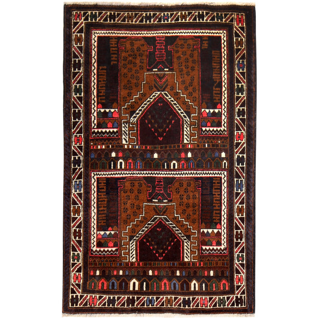 Muslim Prayer Rug 2' 9" x 4' 6" - No. AL21677