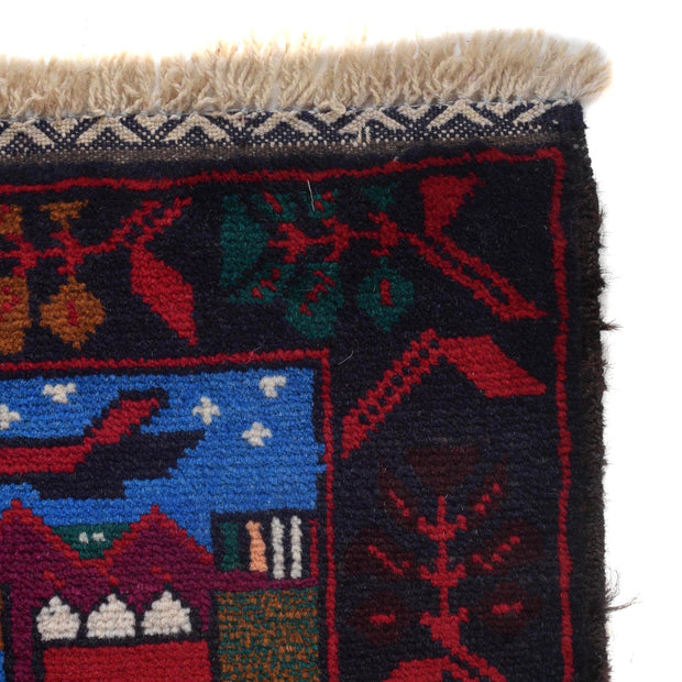 Handmade Pictorial Carpet 2' 8" x 4' 10" - No. AL13954