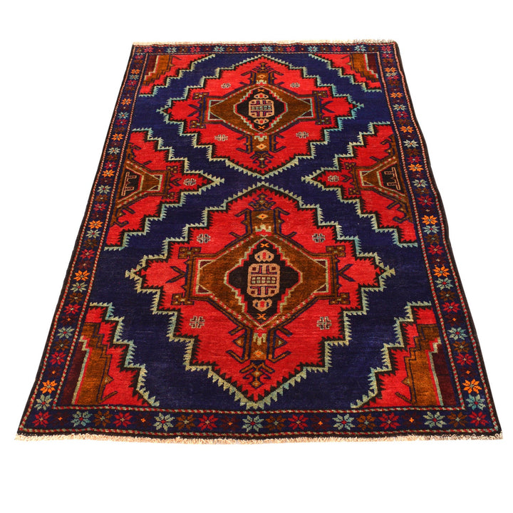 Traditional Baloch Rug 4' 1" x 6' 6" - No. AL34198