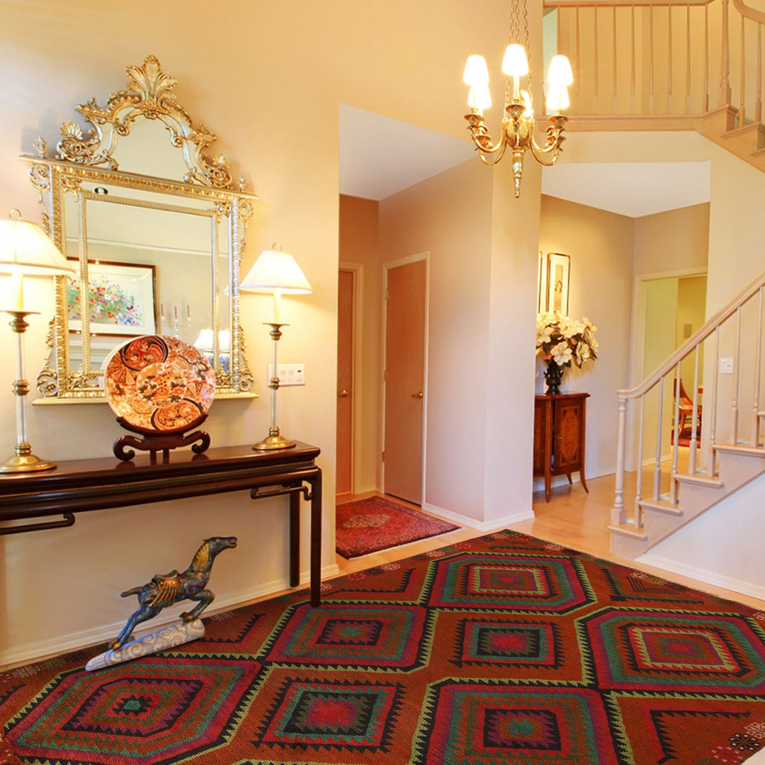 Handmade Kohistani Rug 5' 9" x 7' 10" - No. AL27726