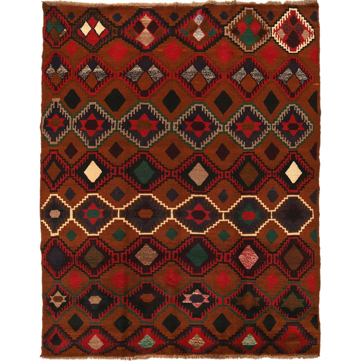 Handmade Kohistani Rug 6' 2" x 7' 10" - No. AL55226